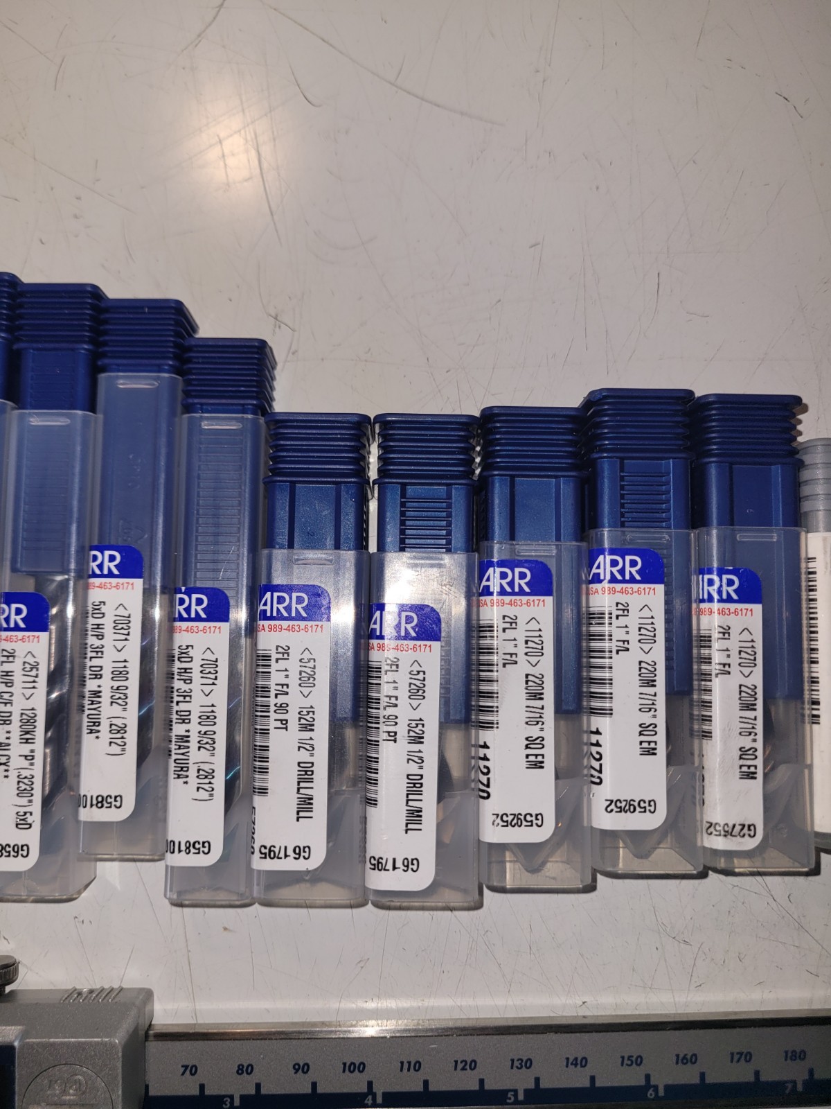 Tool Lot (Carbide Drills And End Mills)