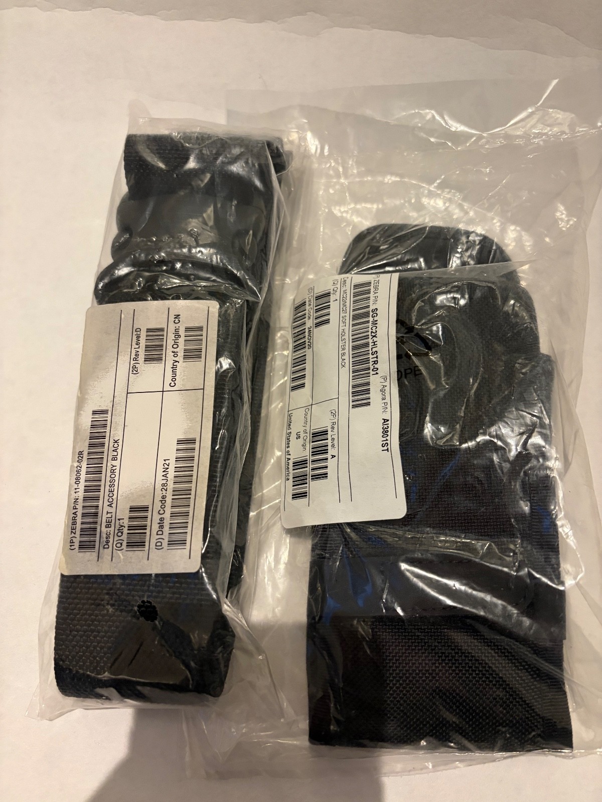 Zebra MC2200 MC2700 Holster and Belt Accessory Bundle New OEM