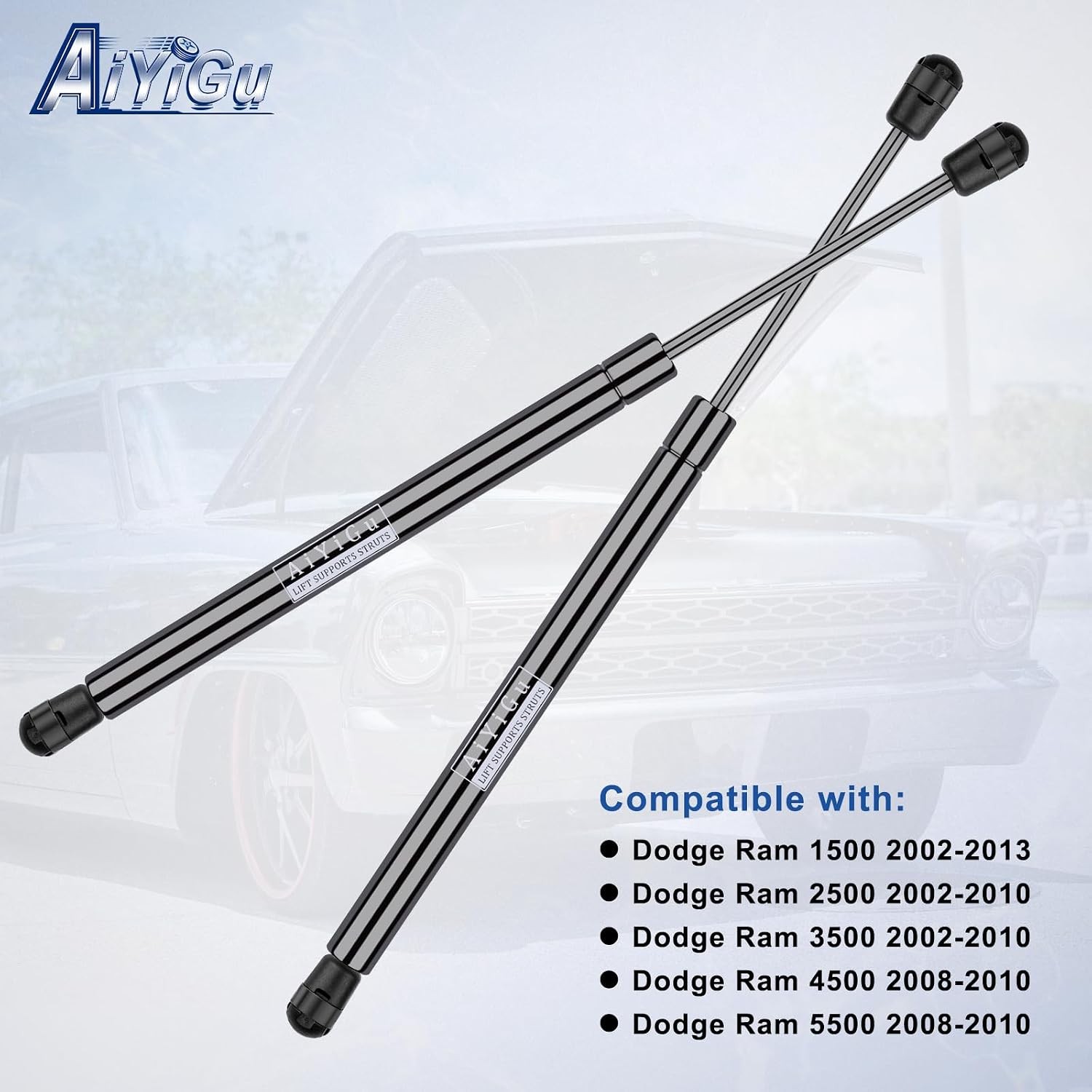 Front Hood Struts Shocks Lift Supports Gas Spring Compatible 55276321AA SG314036