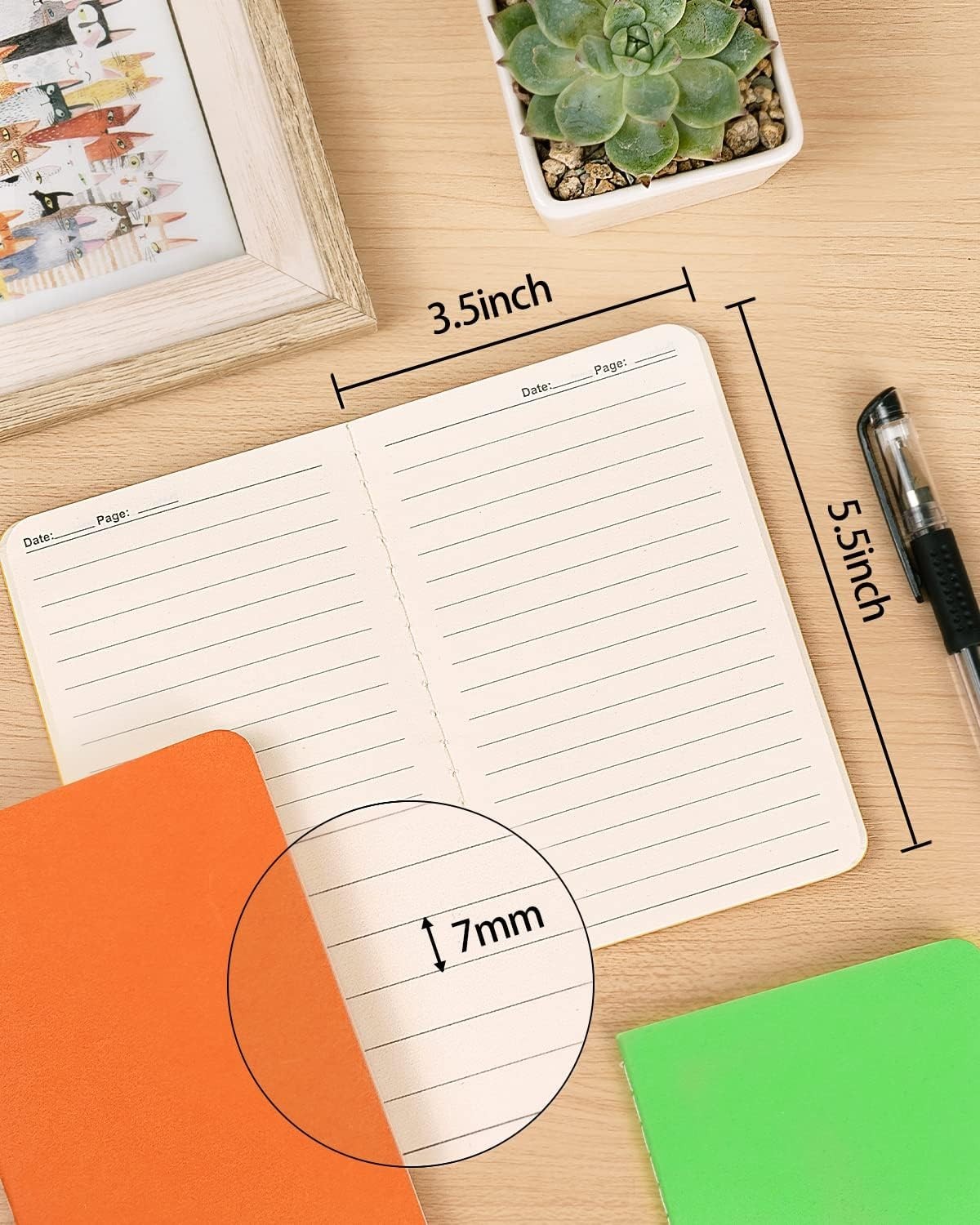 Colorful Mini Journal Notebooks 120 Pack