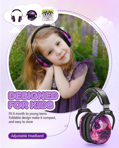 ZOHAN EM030 Kids Ear Protection, Noise Cancelling Headphones 1pack – Nebula