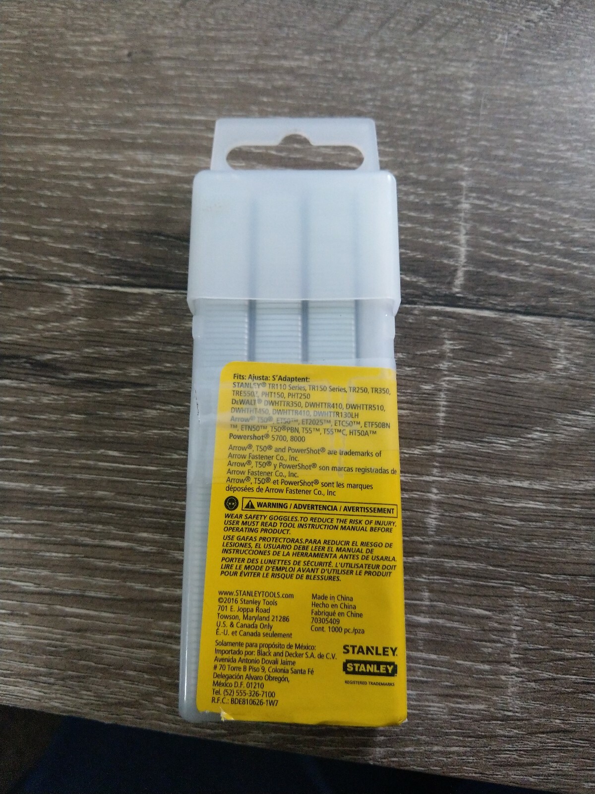 NEW Stanley Sharp Shooter NarrowCrown Staples 1/4 Inch 1,000 Per Pack TRA704T