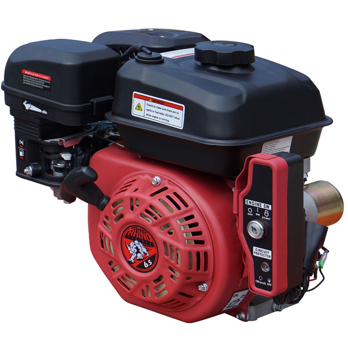 New, OPEN BOX- 6.5HP Gas Engine Electric Start 212cc Side Shaft Carroll Stream