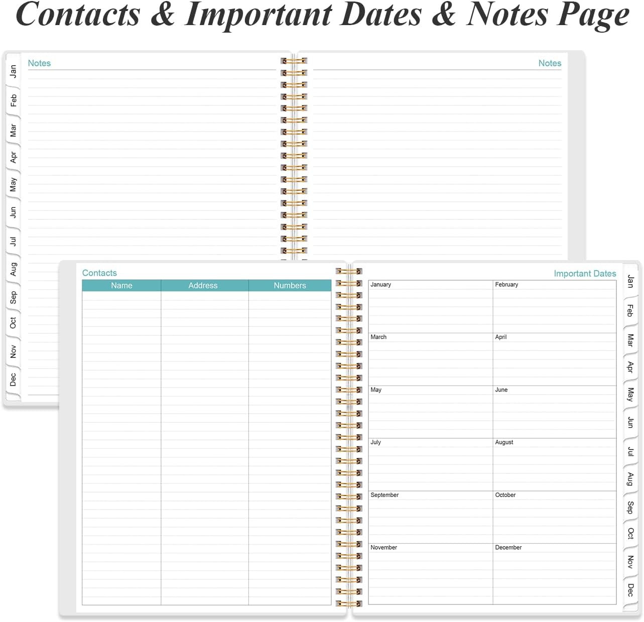 2026 Planner – Planner 2026 from January 2026 to December 2026 with 12 Monthly T