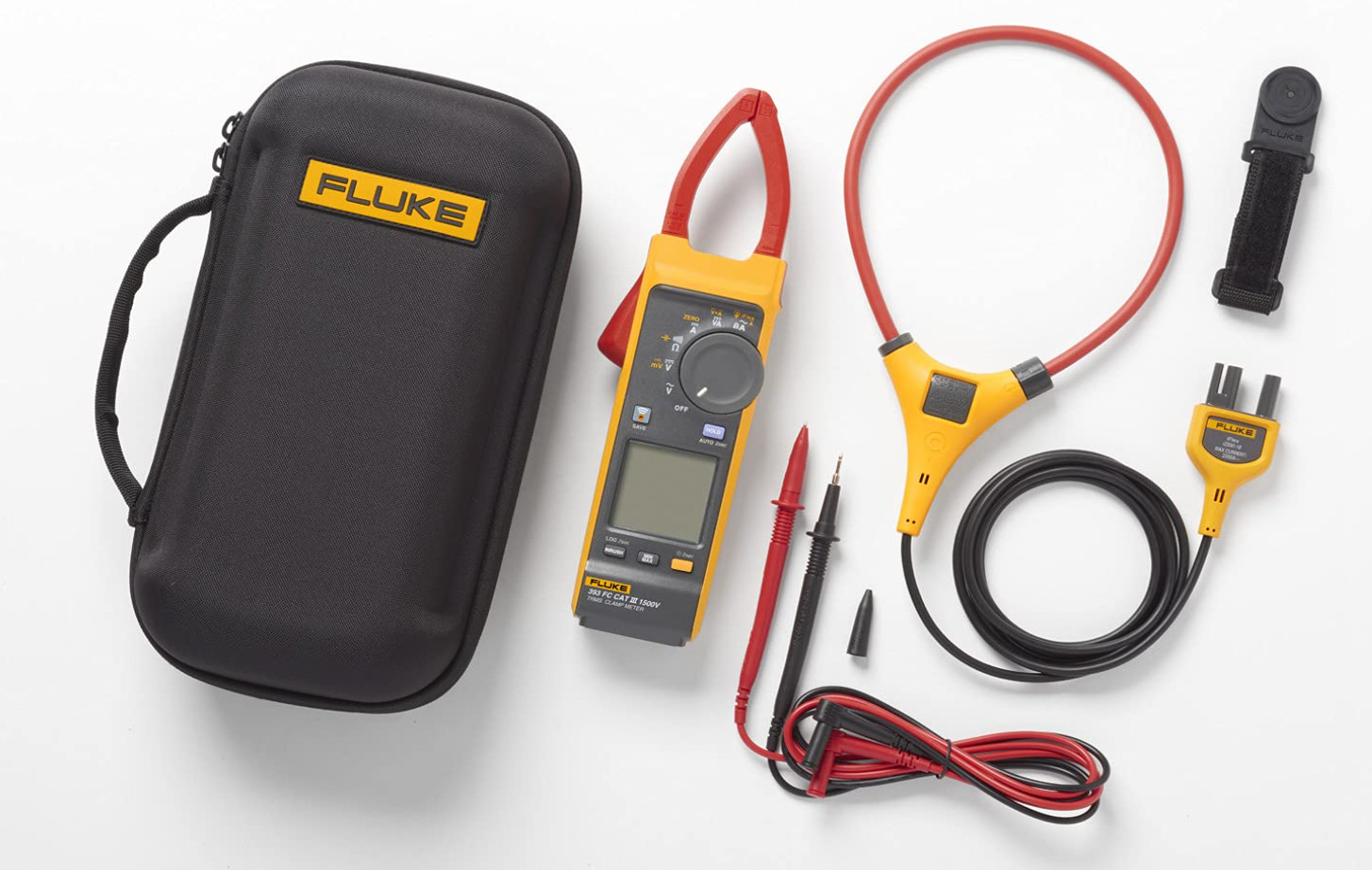 Fluke 393 FC CAT III 1500 V True-rms Clamp Meter with iFlex DC Power Solar IP54