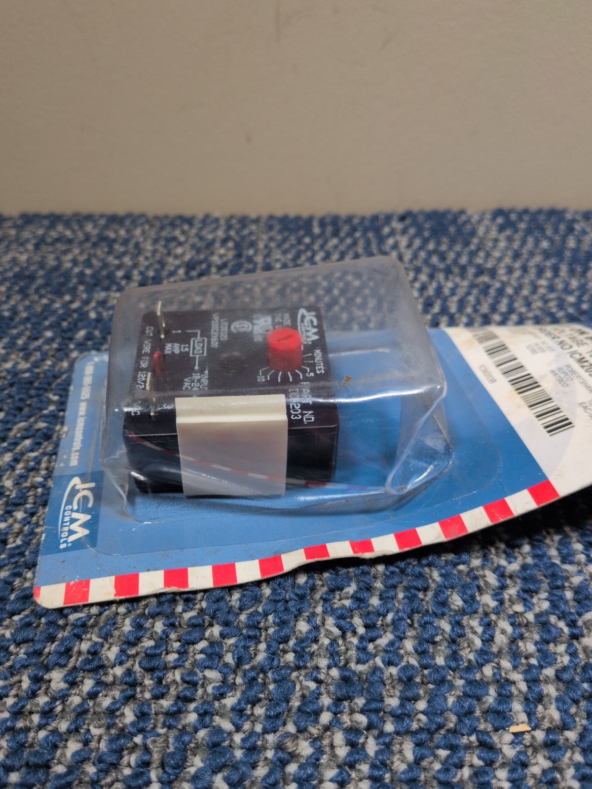 ICM Control ICM203B Delay on Break Timer .03-10 Minute Adjustable 18-240 VAC NOS