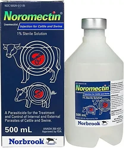 Norbrook 500 mL Cattle Swine wormer dewormer