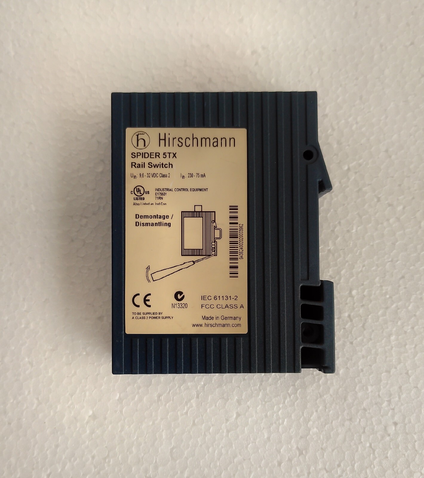 Hirschmann spider 5tx / SPIDER 5TX Ethernet Switch, 5 Port