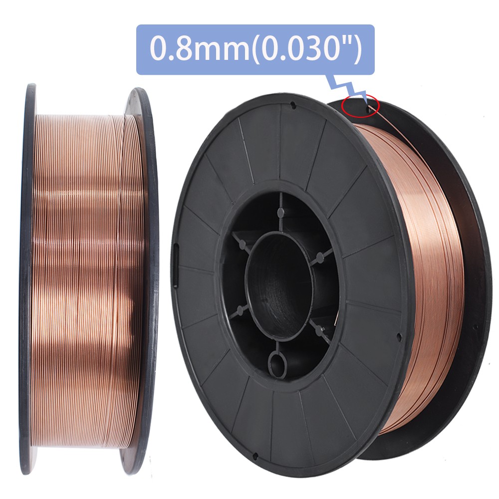 2 Piece ER70S-6 0.030″ 0.8mm Premium Steel MIG Welding Wire 11-lb Roll USA