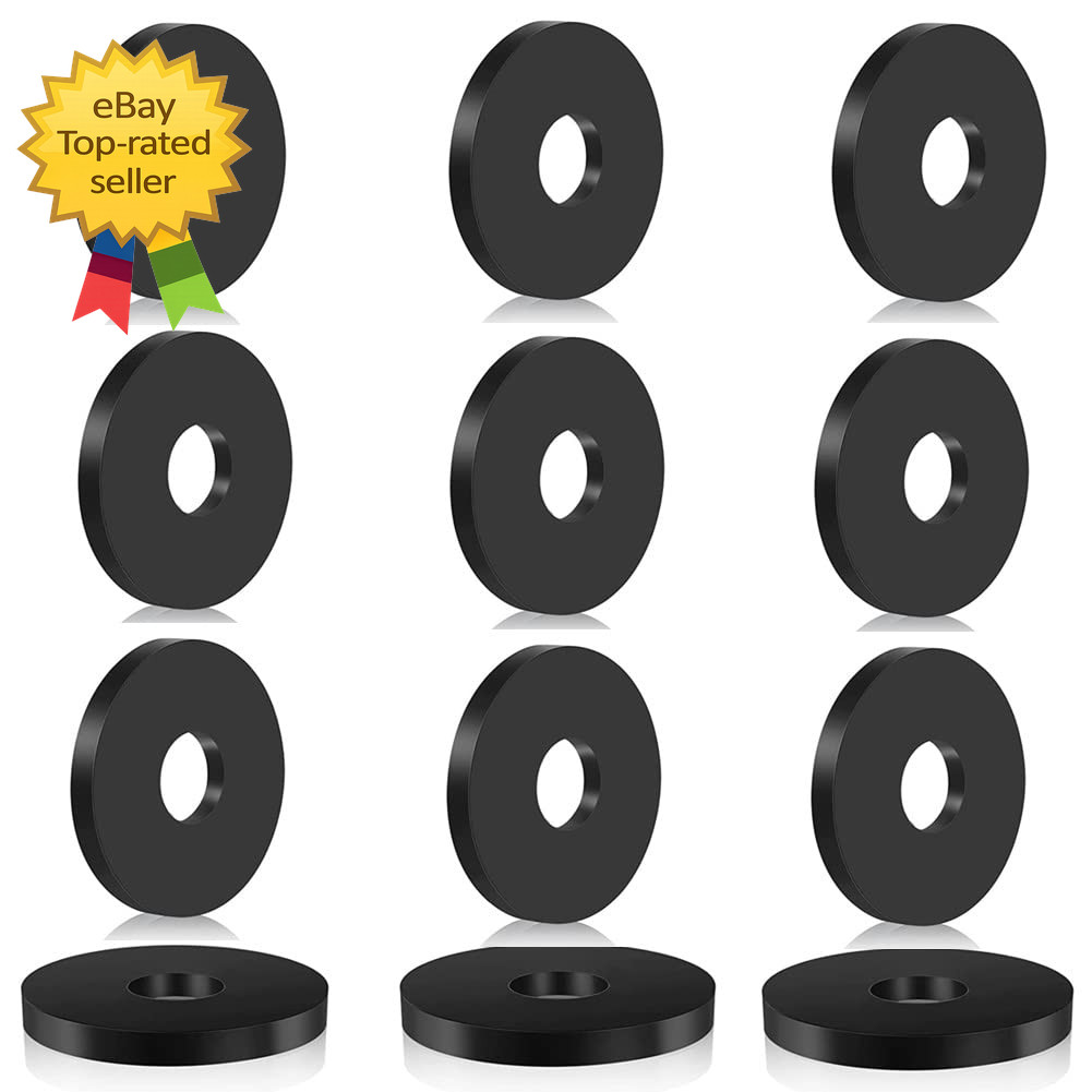 Heavy Duty Rubber Washers (25 Pcs) Abrasion Resistant 1 OD X 1/4 ID