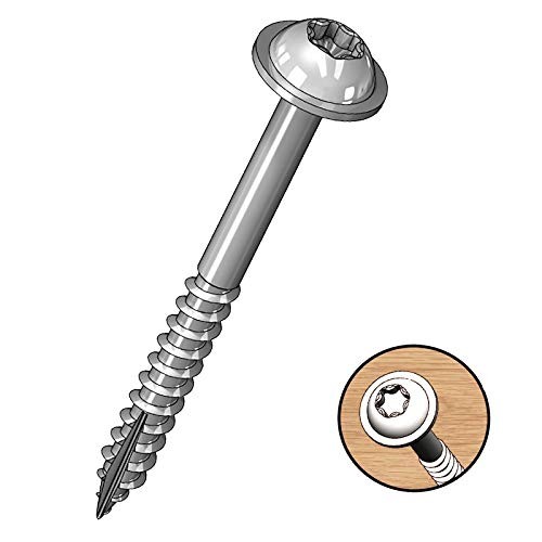 Milescraft 5203 Wood Pocket Hole Screws – #7 1 Count (Pack of 100), As shown