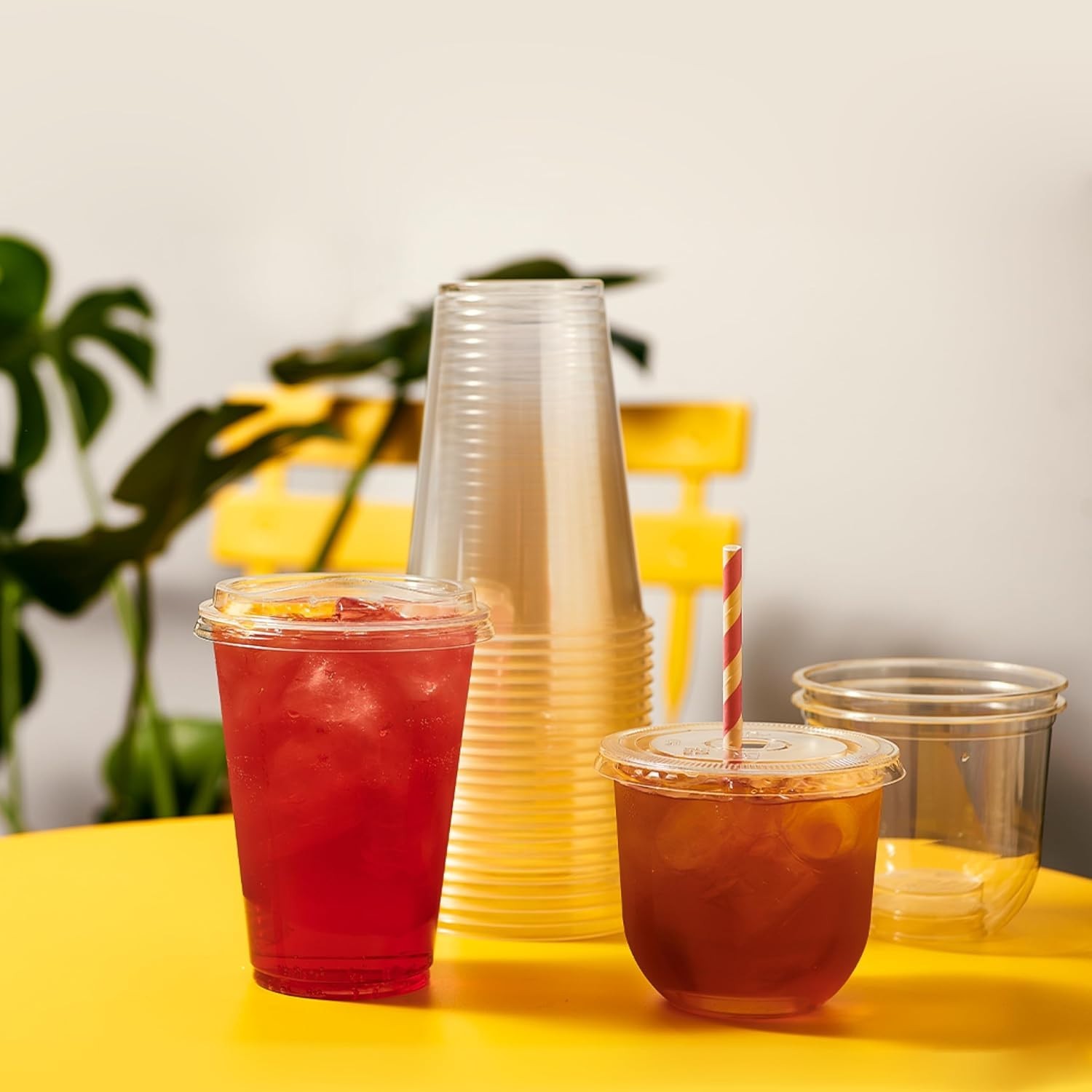 TOSSWARE NATURAL Arc – Plant Based Clear Cold Cups 12 oz –