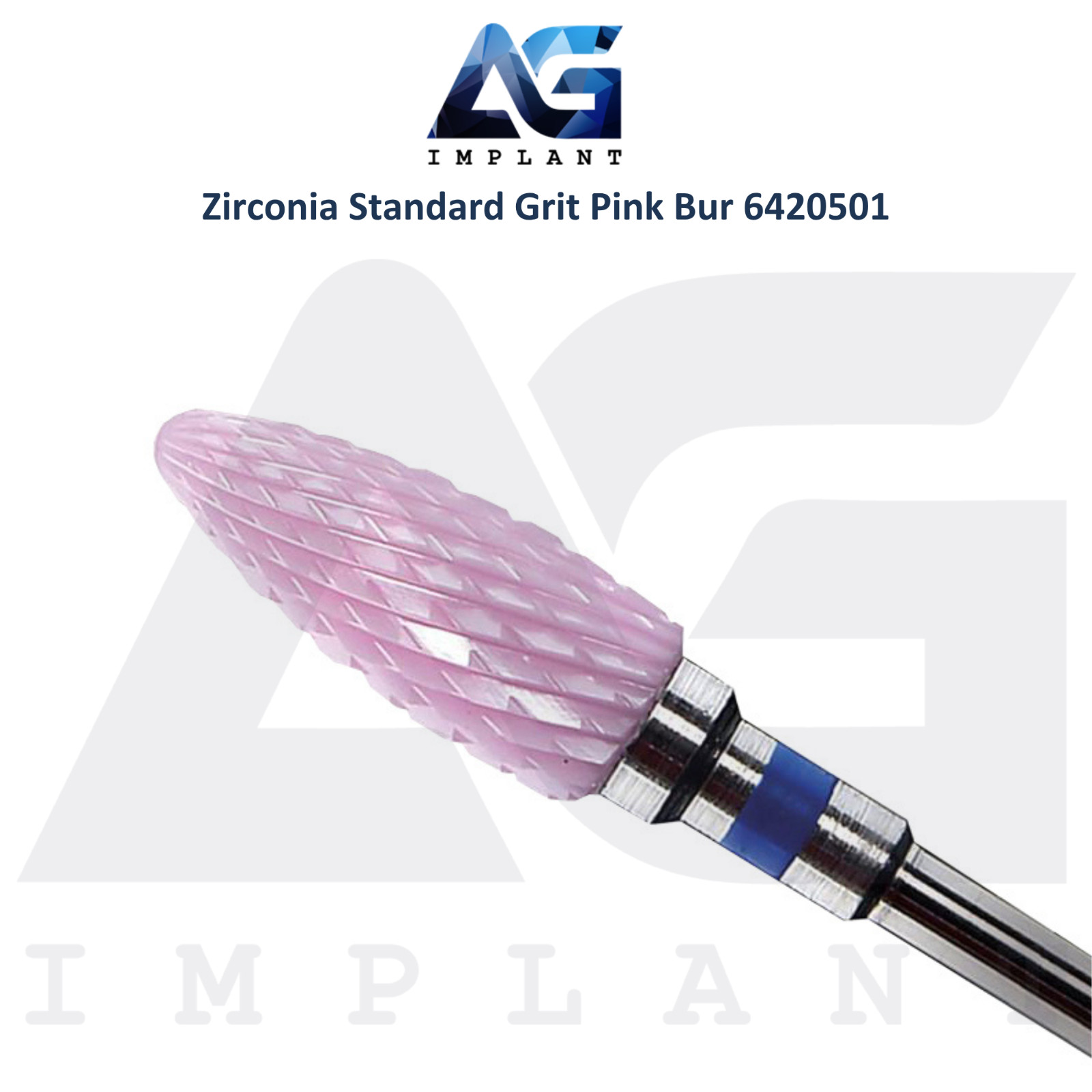 Dental Wilson Cross Cut Cone Standard Pink Zirconia Bur Ø6.0×14.5mm 6420501