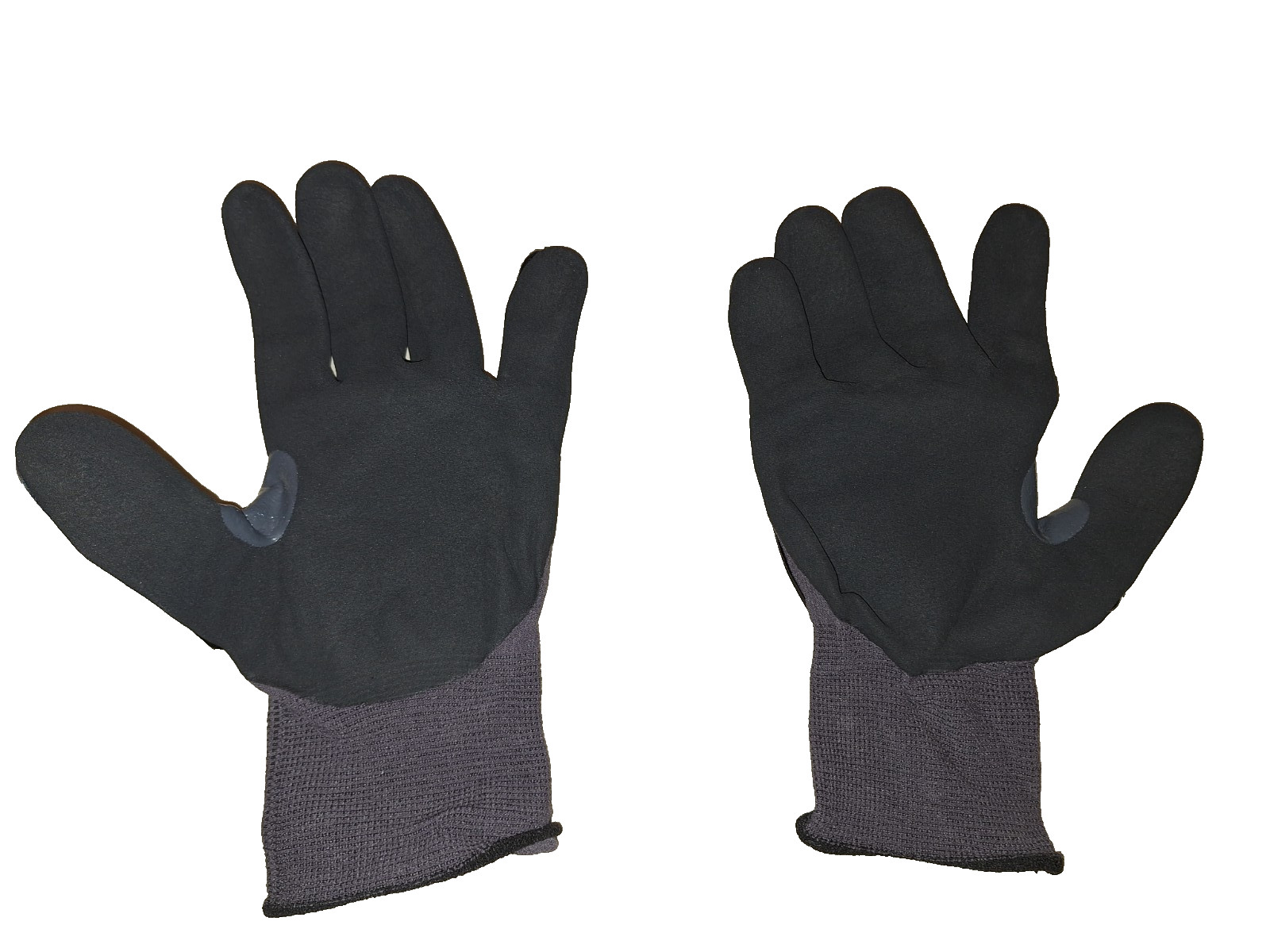 Lot of 3 ( S+M+L) Ansell Ringers® Nitrile Half-Dipped Anti-Impact GlovesR-840