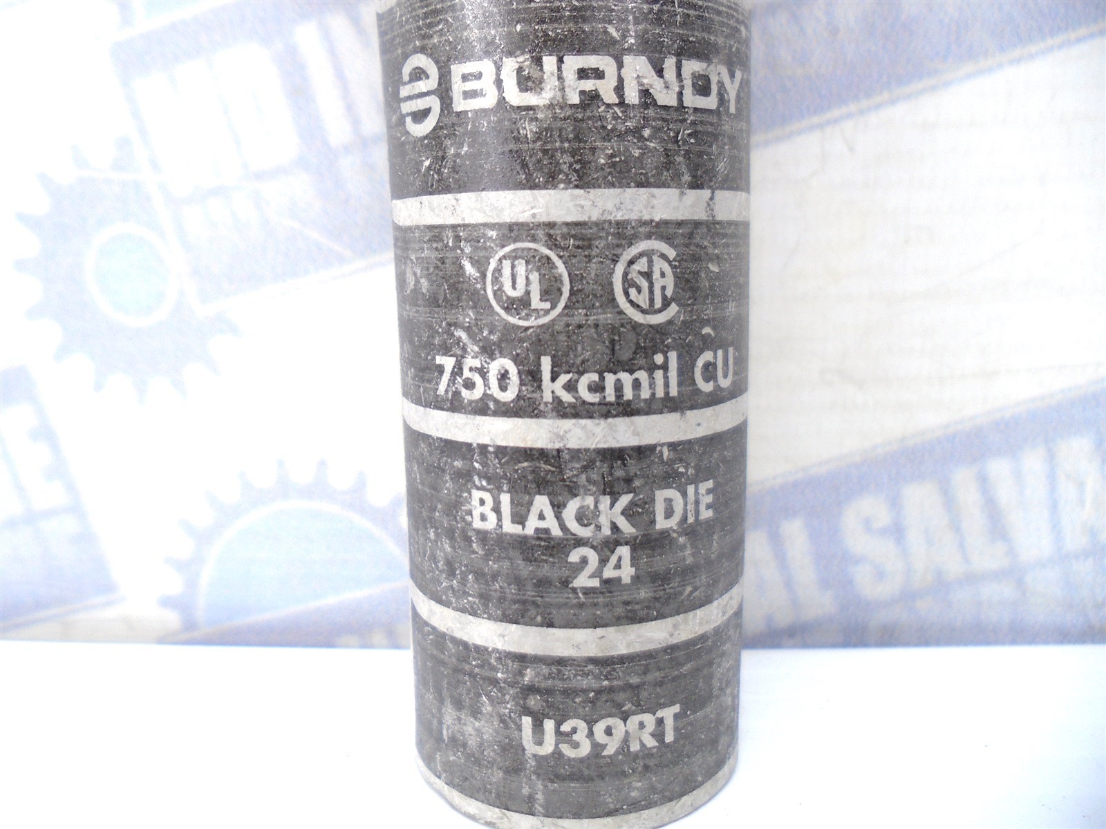 BURNDY – YA39N – COMPRESSION HYLUG -750kcmil LONG BARREL 600V 35kA Tin Over CU