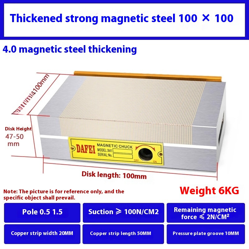 Suction Disk Wire Cut Disk Magnetic Table Flat Disk Grinder Permanent Magnetic