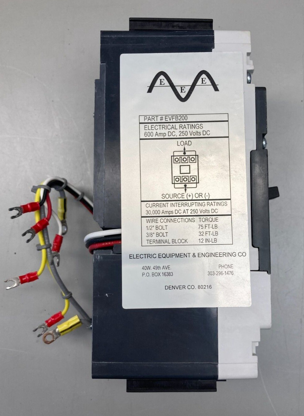 Siemens Frame-FG Type NFGA Circuit Breaker, nfg3f250, 250A, 600V 3vl3125 WB Used