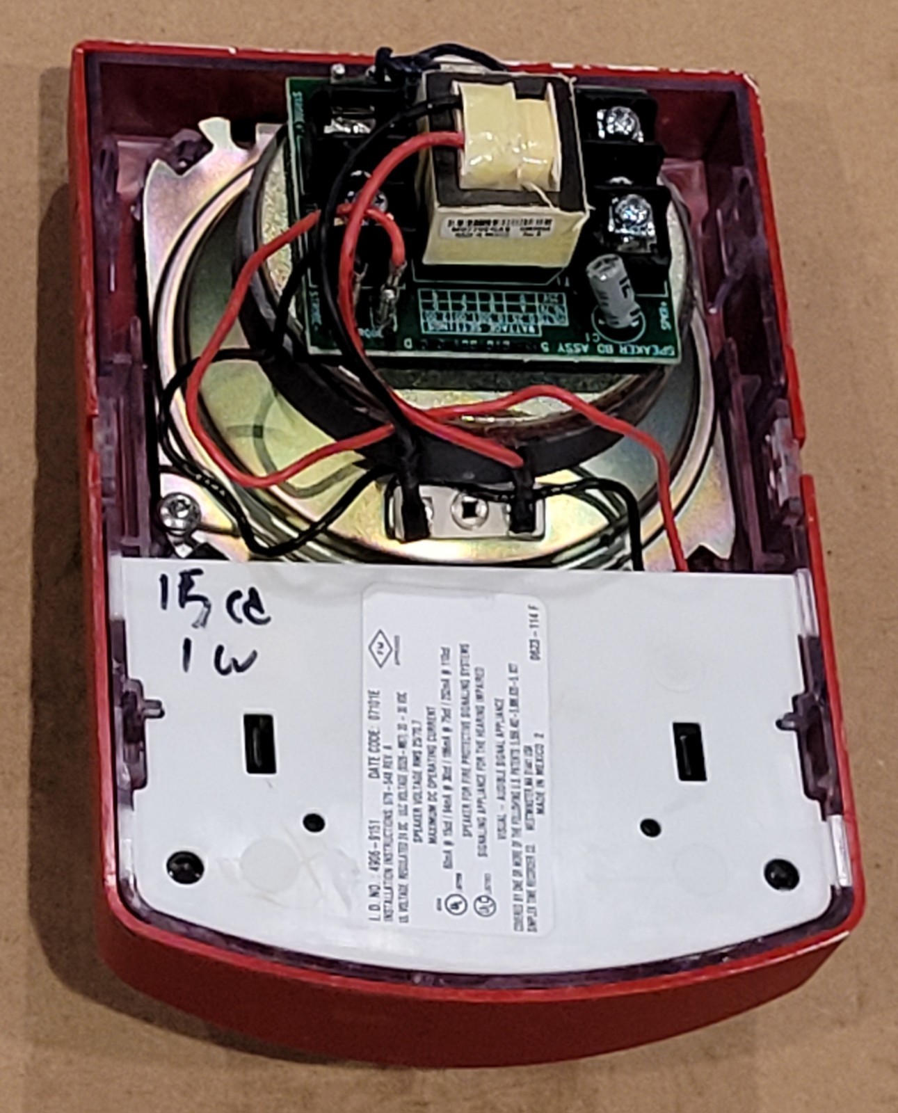 Simplex 4906-9151 Fire Alarm Speaker Strobe Wall Red (SmartSync)