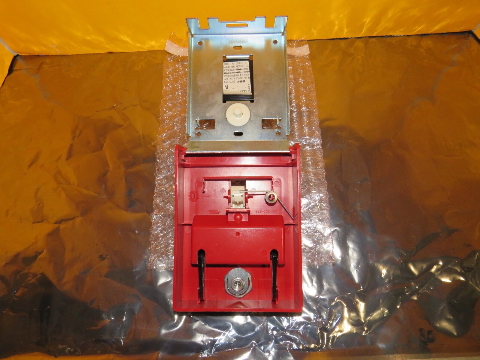 SIMPLEX 4099-9003 DOUBLE ACTION ADDRESSABLE MANUAL FIRE ALARM PULL STATION
