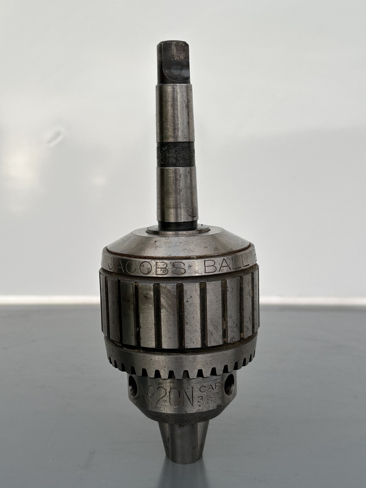 Jacobs 20N HD Ball Bearing Super Chuck 3/8-1″ Cap w/ MT3 Arbor