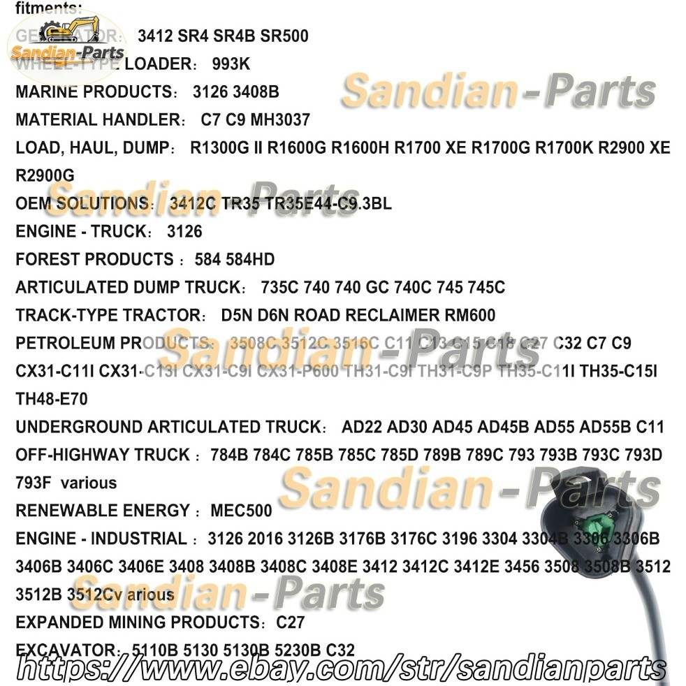 430-9449 Coolant Oil level Sensor Water Temperature Sensor For CAT C7 C9 C15 C18