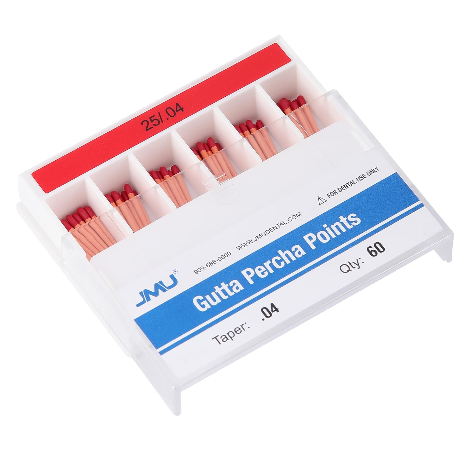 JMU Gutta Percha .04 Taper #25 60pc