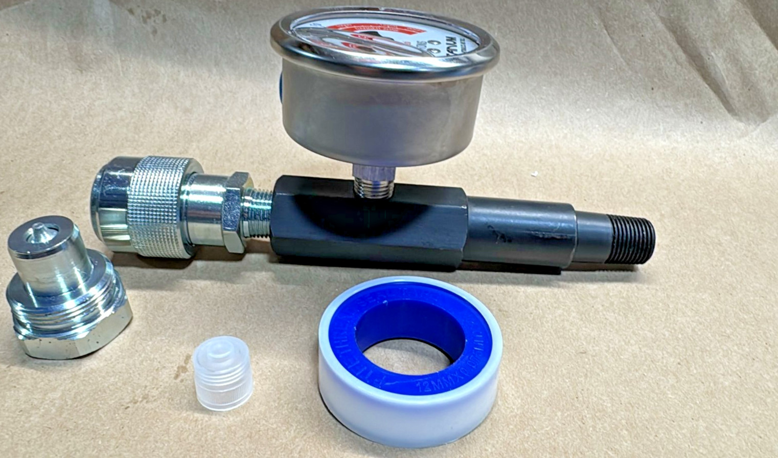 TPH Enerpac GA45GC Style Gauge AND Adaptor UP TO 14000 PSI Gauge CR400 BEST ONE