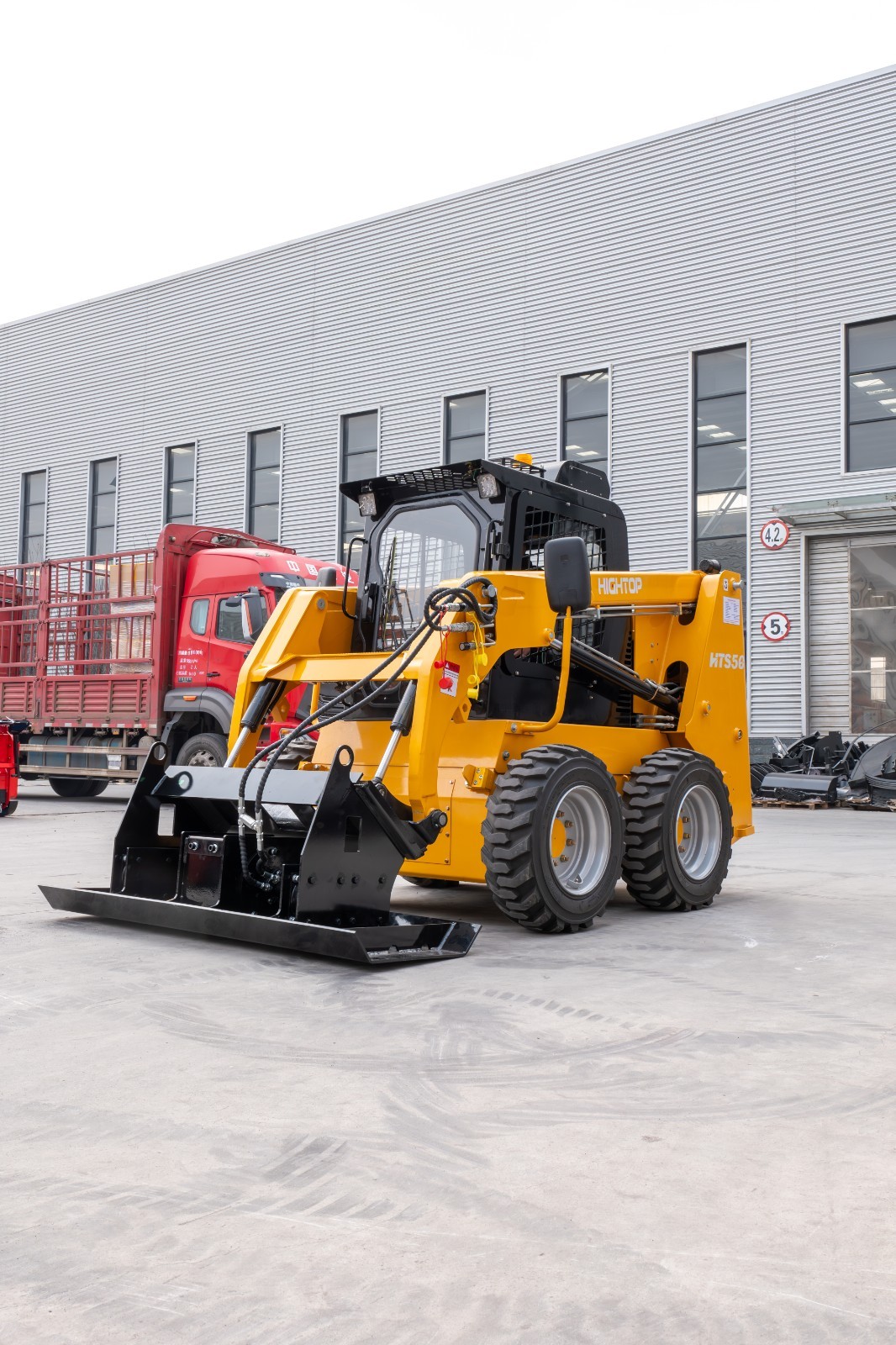 Road Vibratory Flat Plate Compactor fit Bobcat Skid Steer Loaders Free Shipping