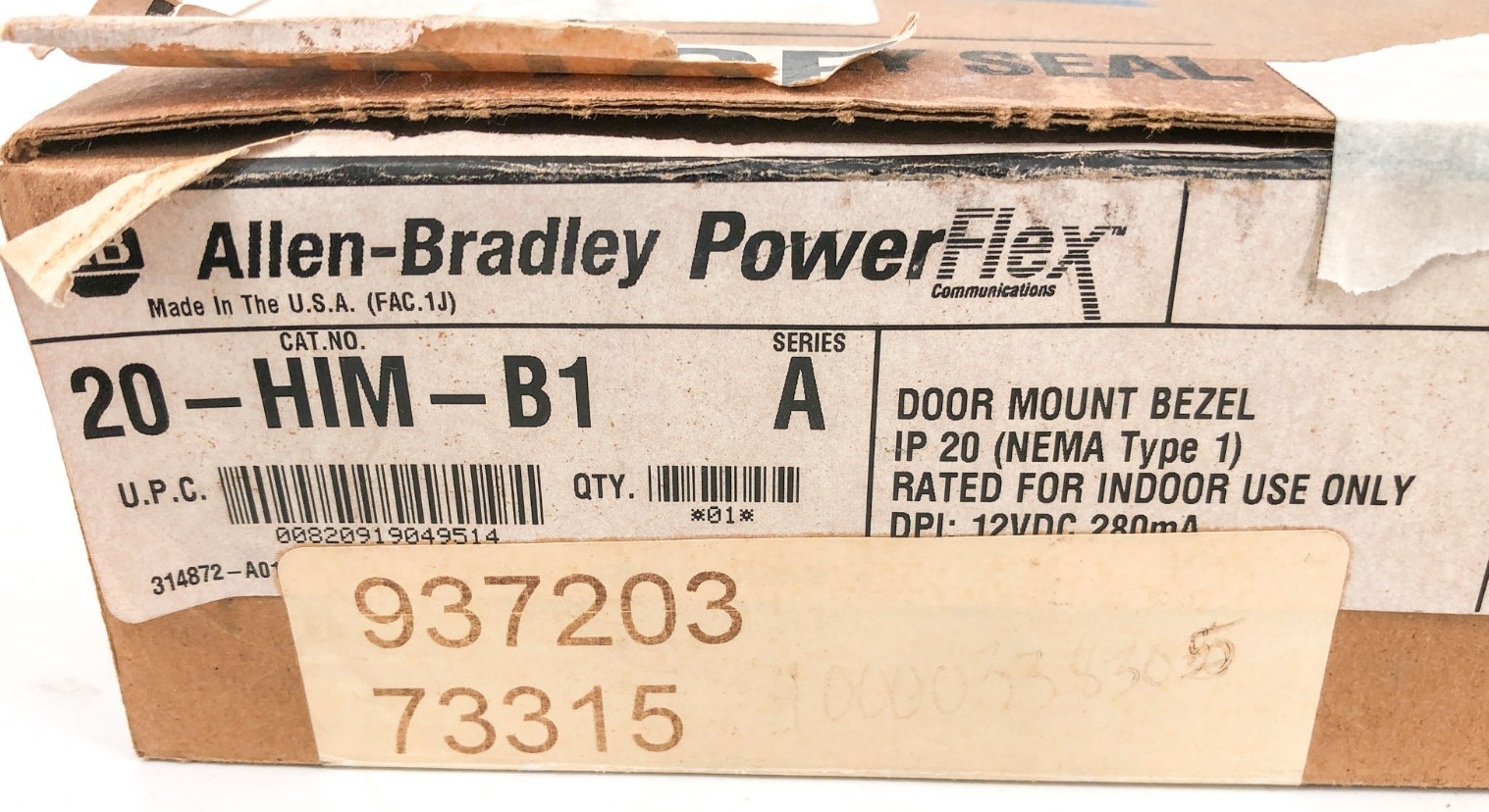 New Allen Bradley 20-HIM-B1 Bezel Kit w/ 1202-C30 Cable IP 20 NEMA Type 1