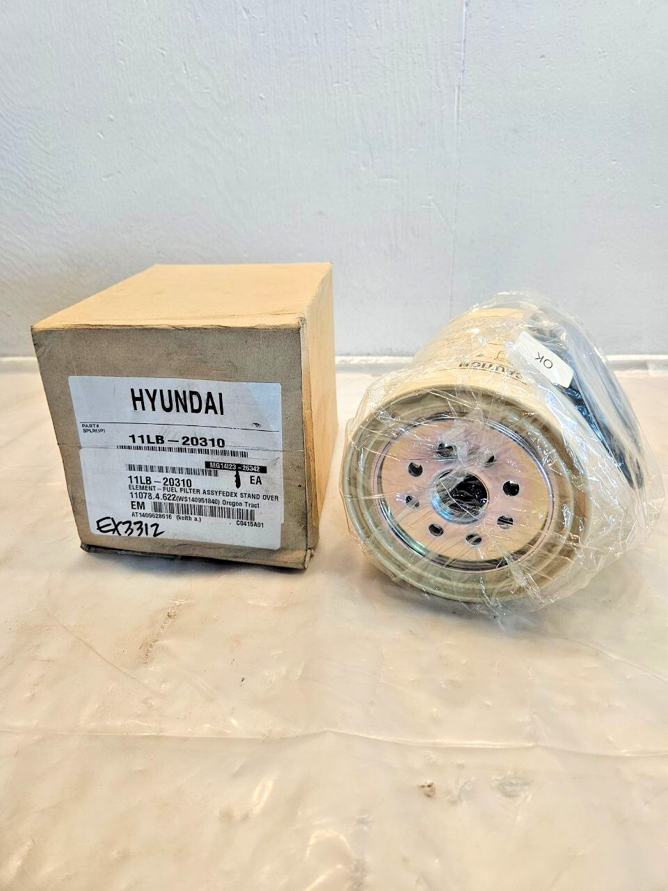 NEW HYUNDAI-110 FUEL FILTER SECONDARY WATER VOLVO DUMPER (11LB-20310 8159975)