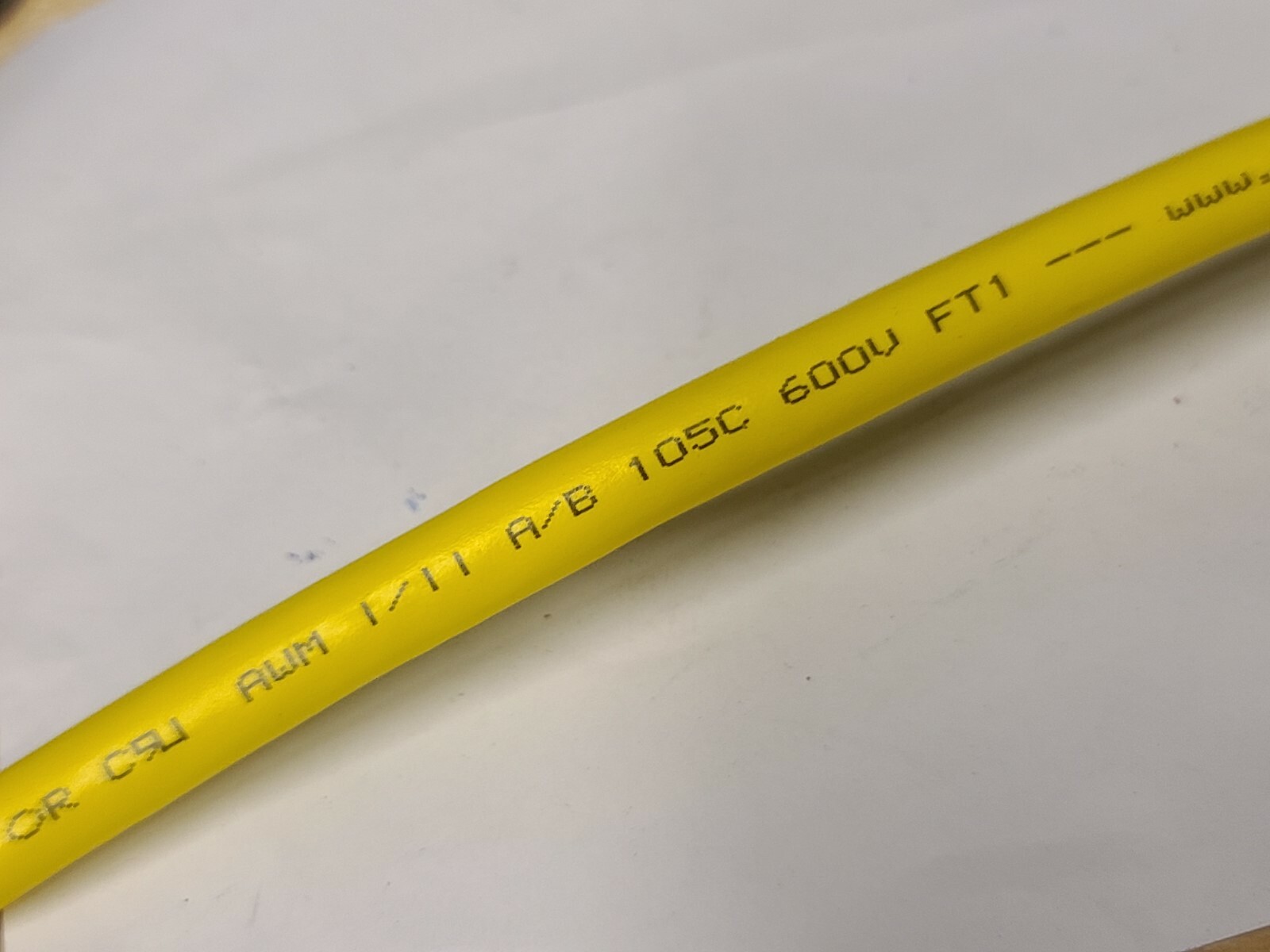 TPC 61406 18/6C Trex-Onics Braid-Shielded Continuous Flex 600V Cable Yellow/10ft