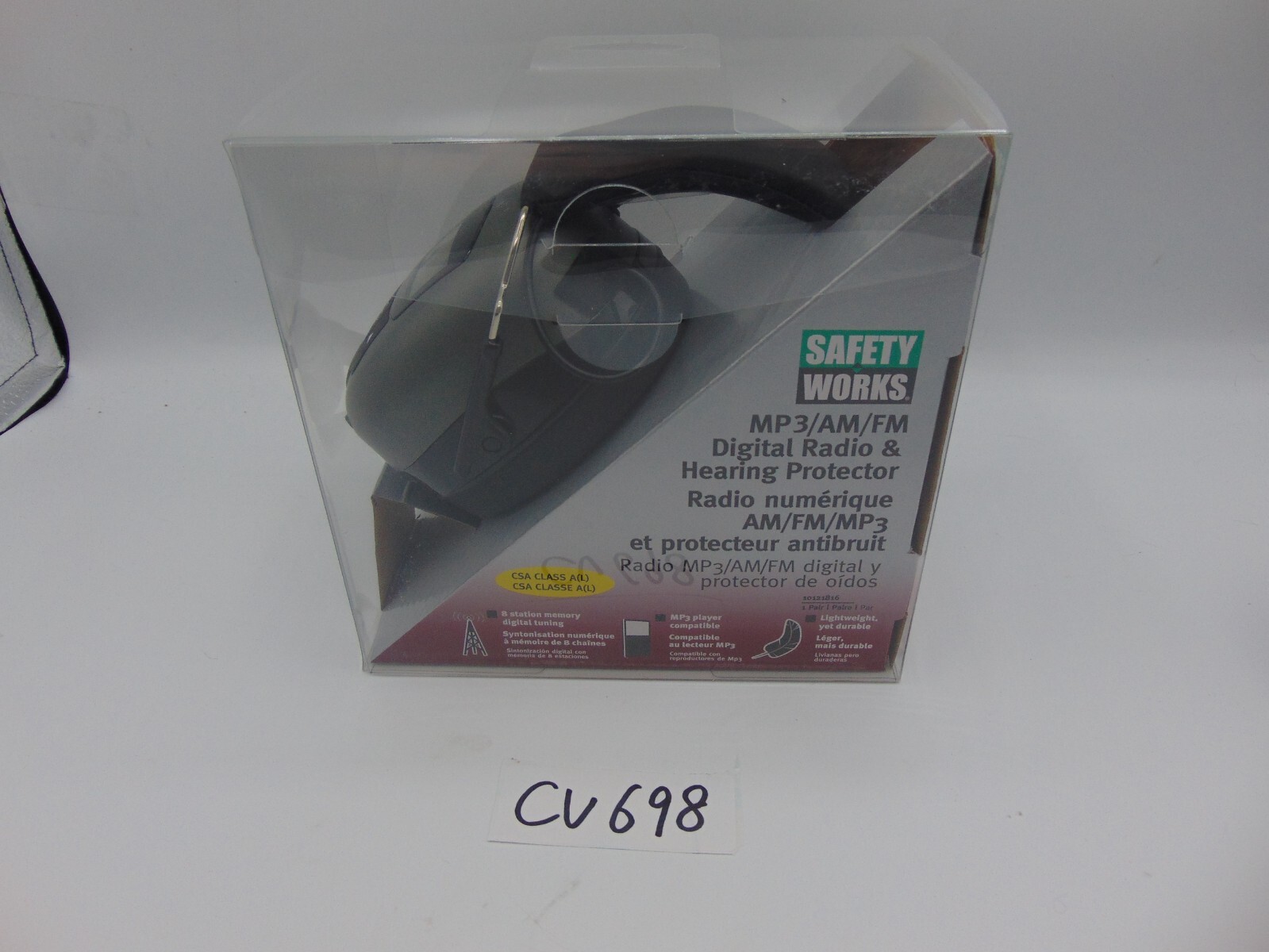 Safety Works Hearing Protector Headphones Digital Radio MP3/AM/FM #10121816 New