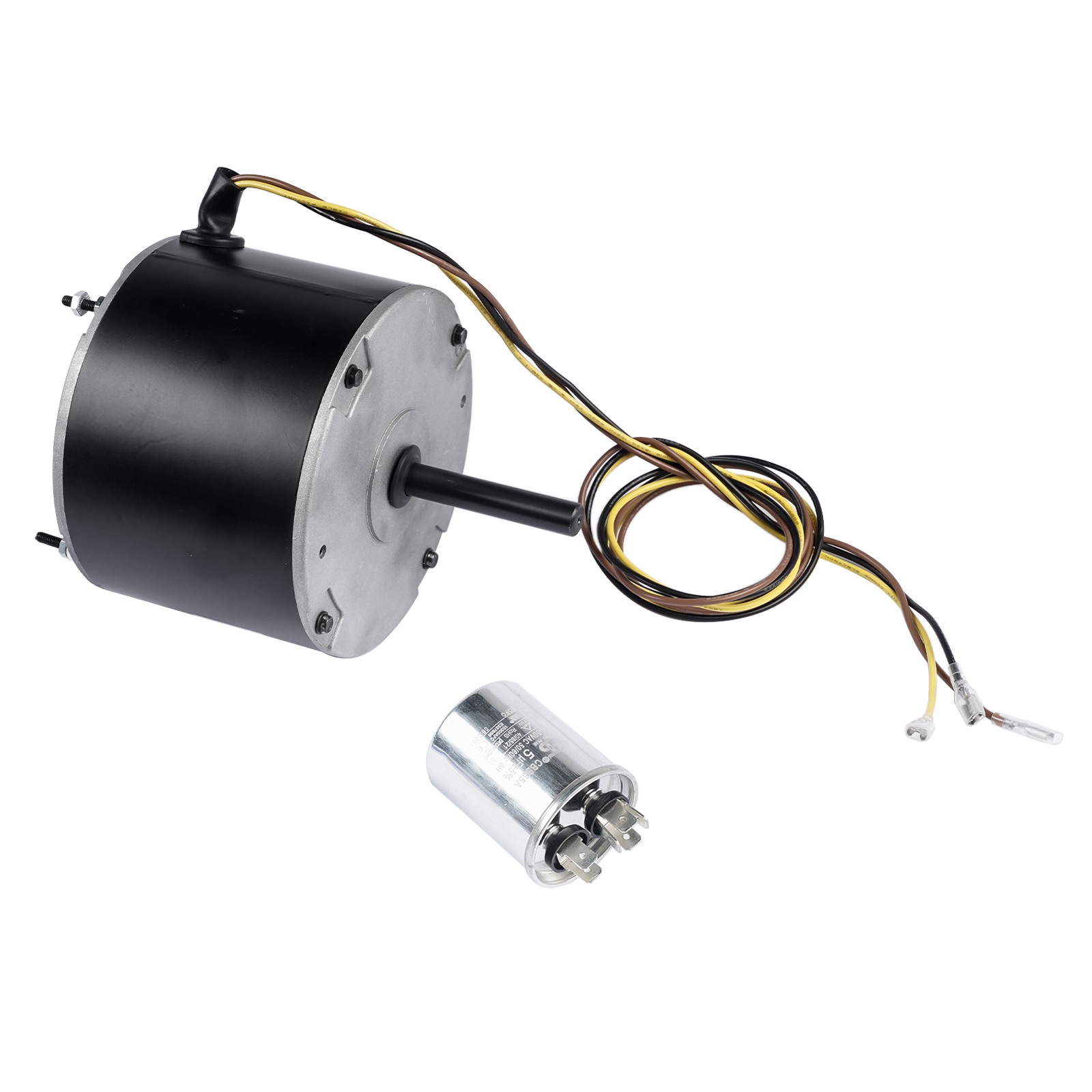 1/5 HP 208/230V Fan Motor 1100RPM Iron Black Replacement for GE Genteq HB38GR219
