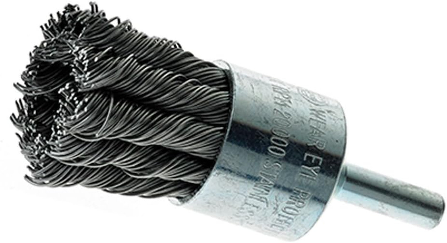 181020B – 1″ X 1/4″ Shank Knot End Brushes, .020 Stainless Steel Wire (20 Pack)