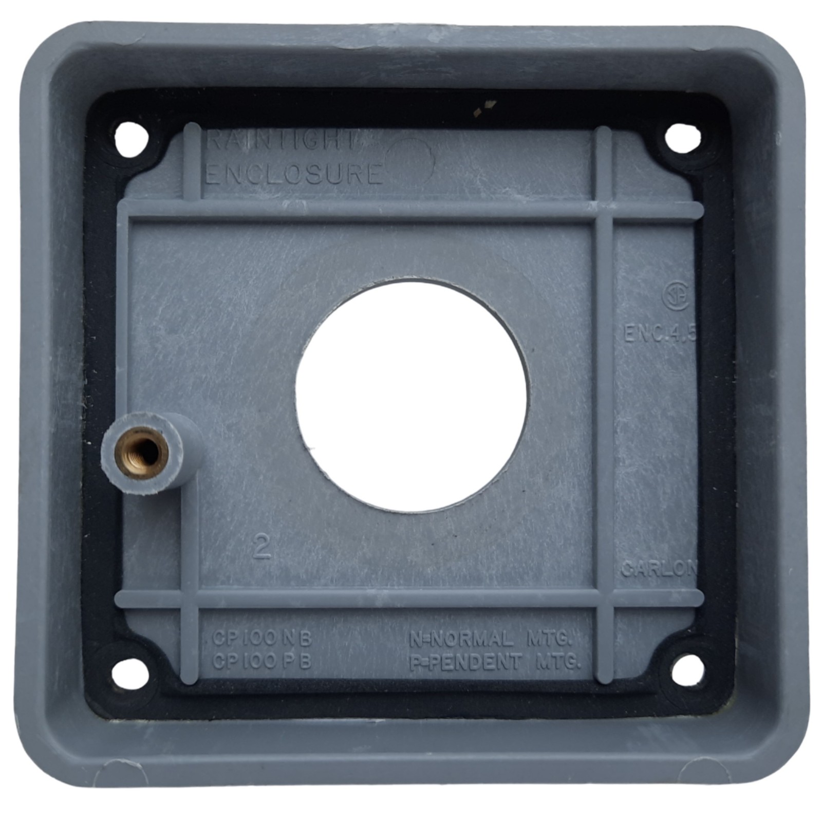 Carlon CP100N Circuit Safe PushButton Enclosure 4.88″ x 3.50″ x 3.45″ *3 Holes*
