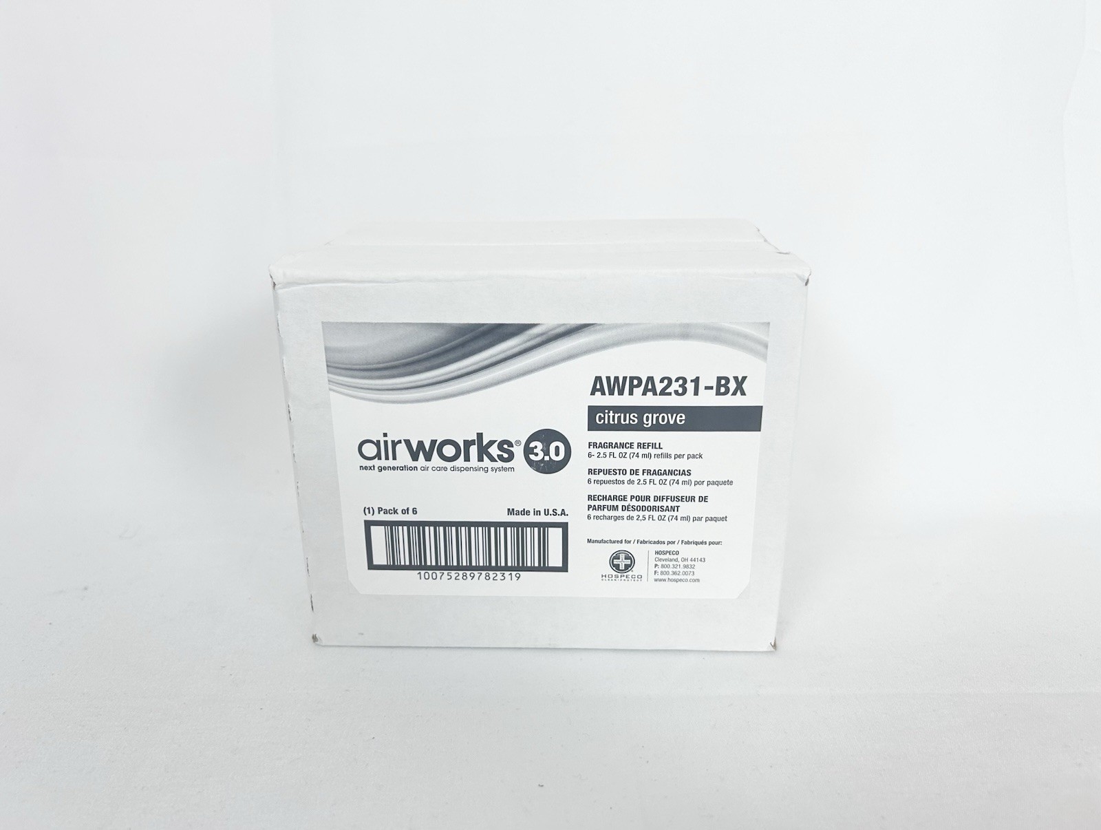 6 Pack – AirWorks 3.0 citrus GroveAir Freshener Refill – AWPA231-BX