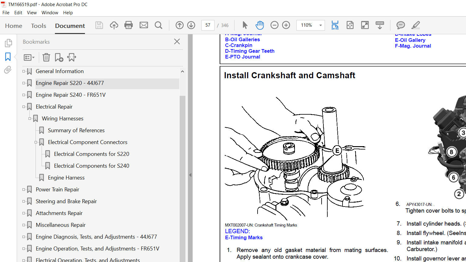 John Deere S240 Lawn Tractor Technical Repair & Operator’s Manual USB See Desc.