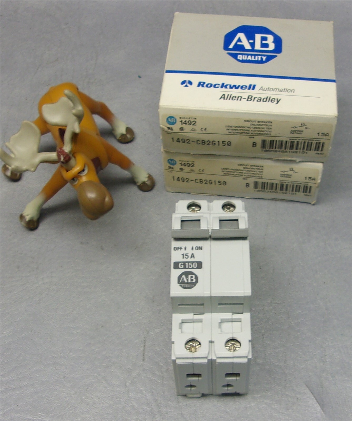 Allen Bradley 1492-CB2G150 Ser B Circuit Breaker 15 A Lot of 2