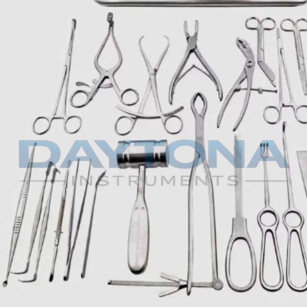 Basic Orthopedic Surgery Set of 25 Pcs Surgical Instruments With Box