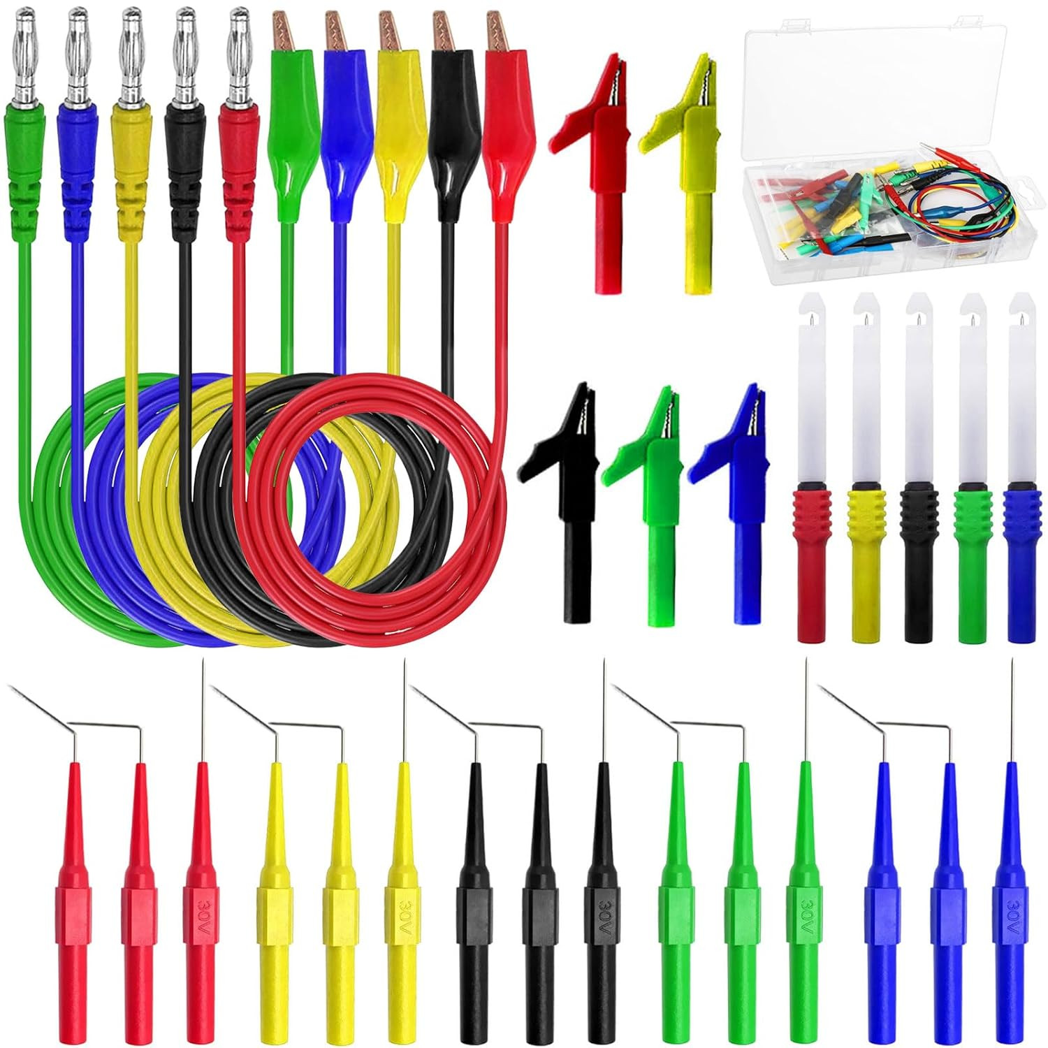 Linkhood 31PCS Automotive Back Probe Kit with Alligator Clip Test Leads