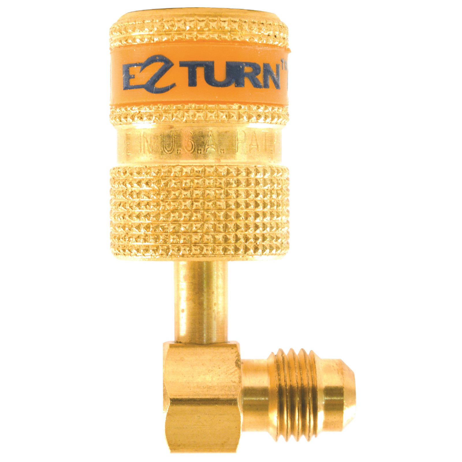 Uniweld Ez-Turn Anti-Blowback Mini Split Ductless Adaptador 90 degrees 1/4 in MF