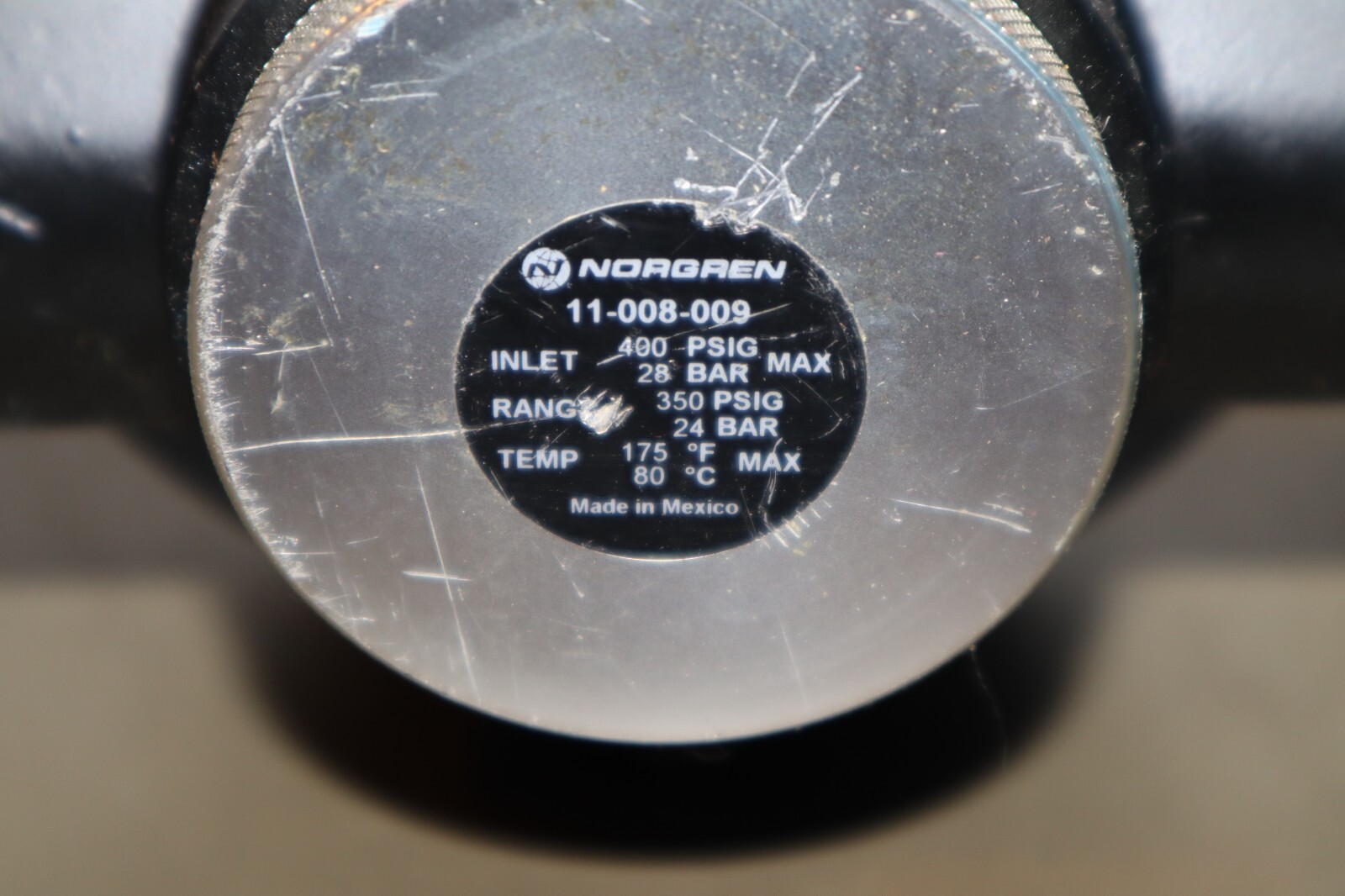 MAC 3 Way Spool Valve 57D-11-111CA & Norgren 11-008-009 Air Pressure Regulator