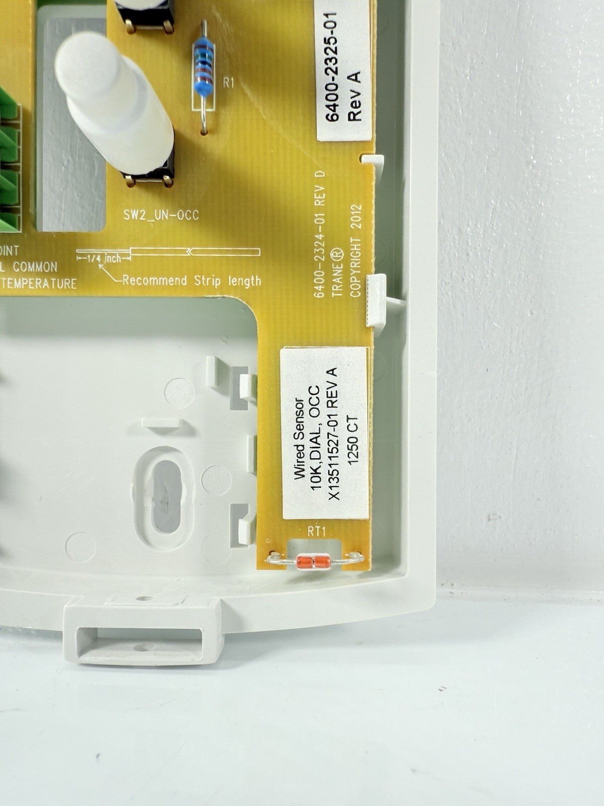 🇺🇸 TRANE 6400-2325-01 REV A Temperature Wired Zone Temperature Sensor