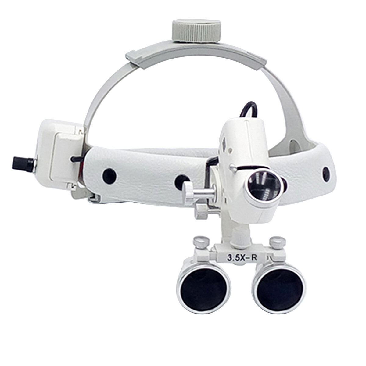 Dental 3.5X-R Surgical Binocular Loupes Headband Magnifier With 5W LED Headlight