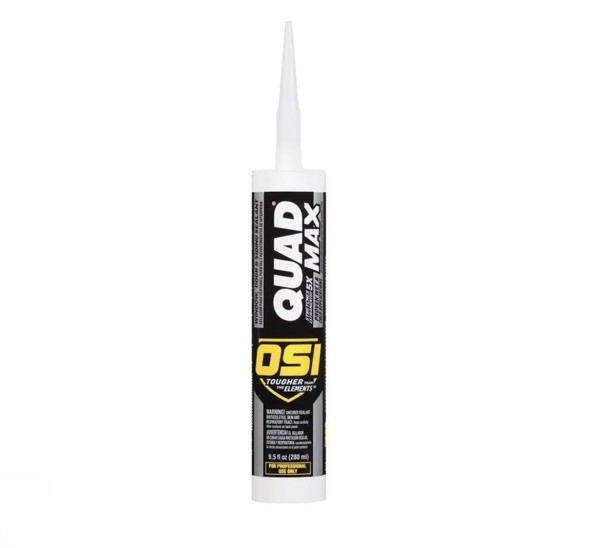 OSI QUAD MAX Window Door & Siding Sealant Caulk White S319 9.5 oz Case of 12