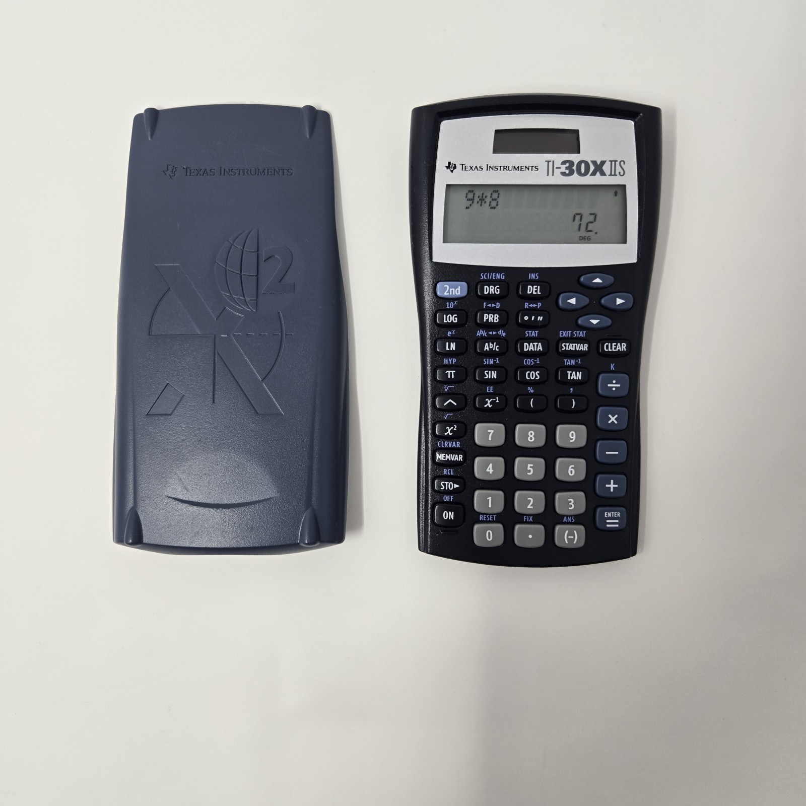 Texas Instruments TI-30XIIS Scientific Calculator, Black w/ Blue Accents Works ✅