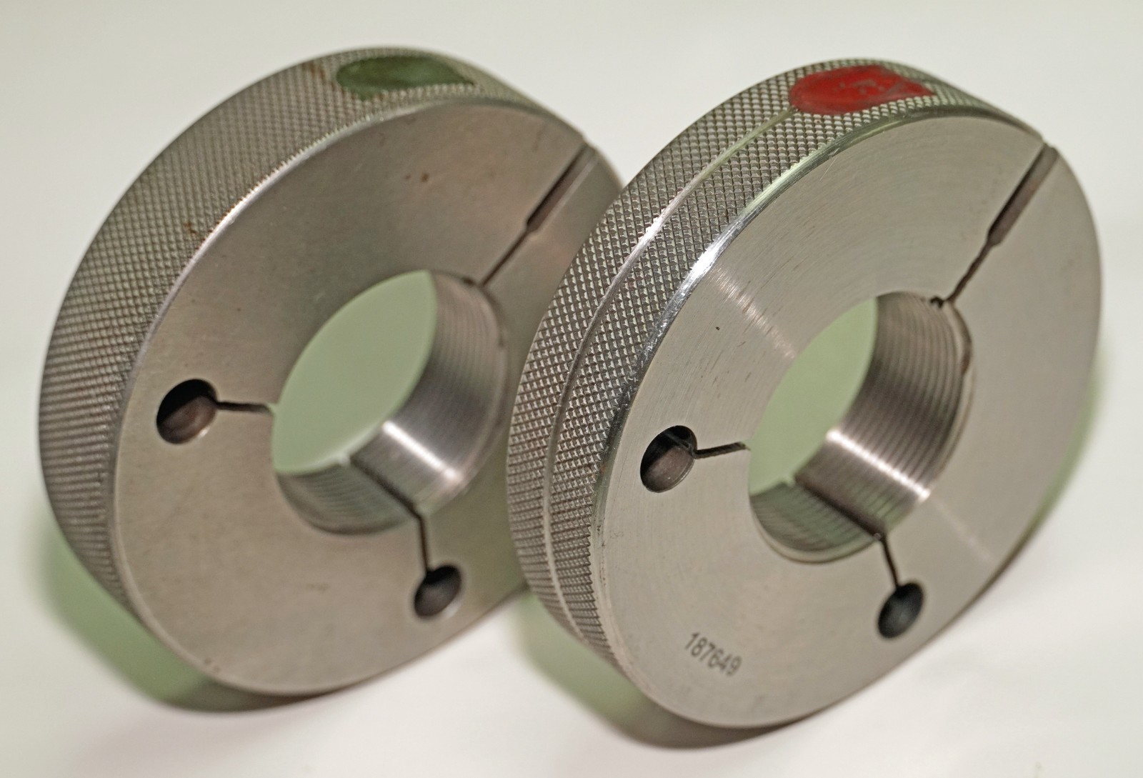 1-5/8-16 UNJ-3A Thread Ring Gage Set Go 1.5844 NoGo 1.5805 PMC Mercury USA