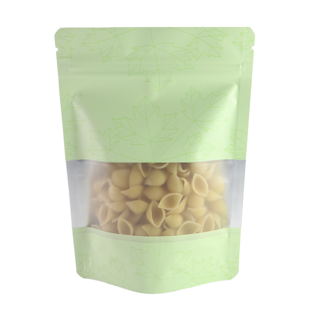 Mint Green Waterproof Aluminum Bottom Gusset Bags for Pancake Flour Products