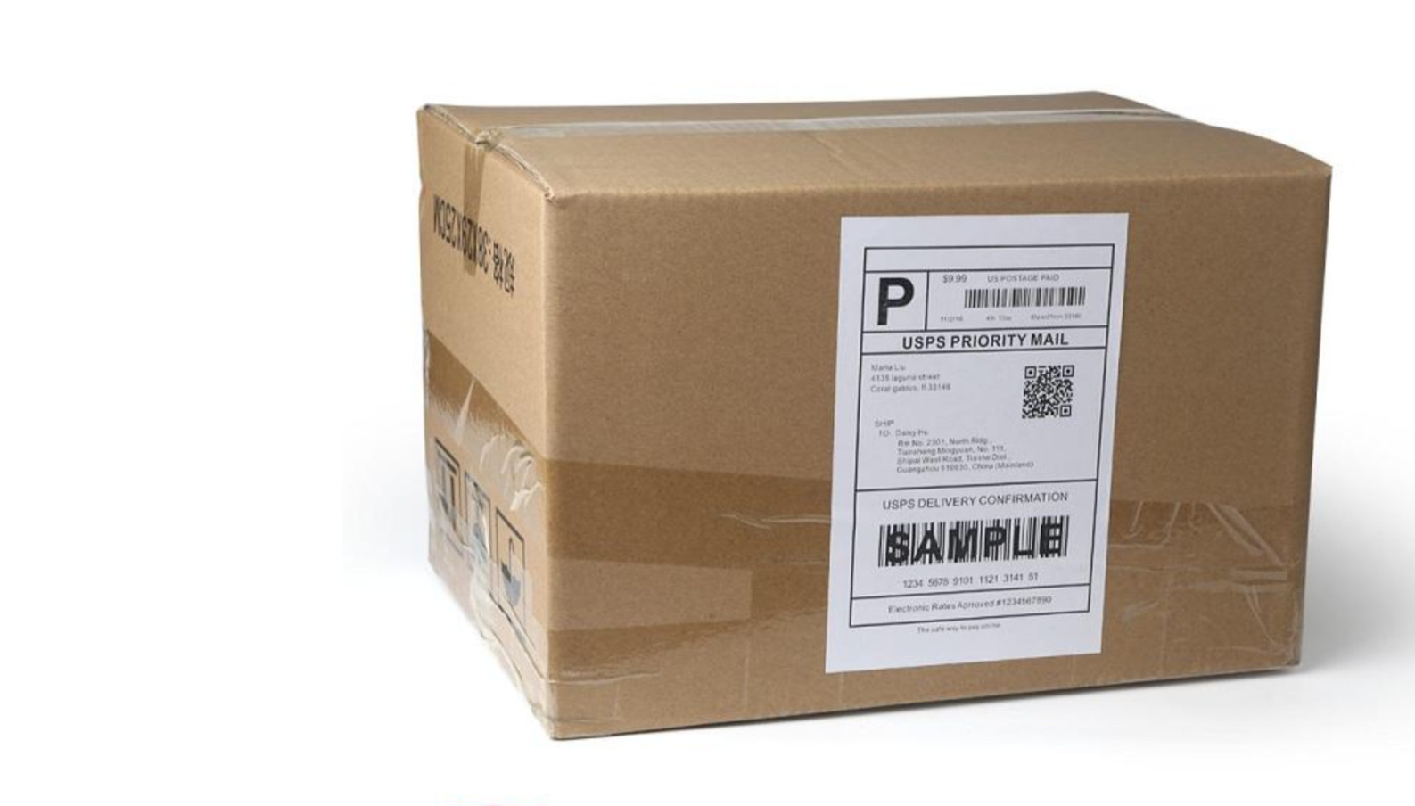 50-8000 Shipping Labels 8.5″ x 5.5″ Half Sheets Blank Self Adhesive 2 Per Sheet