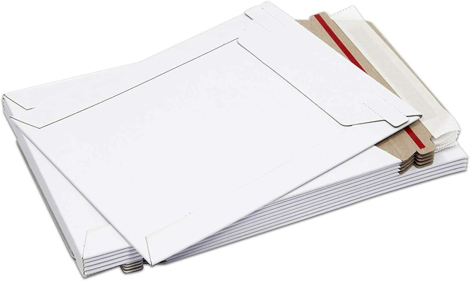 60 – 6×8 White 450GSM Self Seal Ship Flat Ultra Thick Cardboard Envelope Mailers